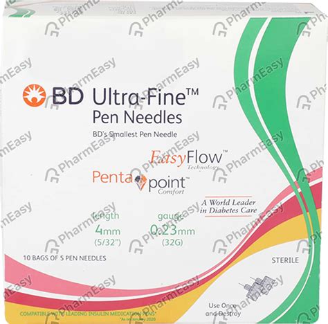 Buy Bd Ultra Fine Iii Nano Pen Needles Mm G Online Get Upto