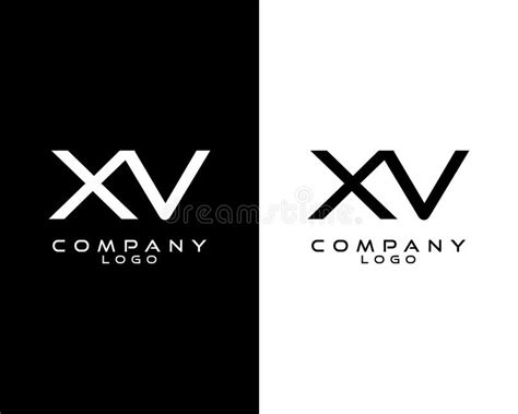 Initial Letter XV VX Monogram Logotype Vector For Company Business