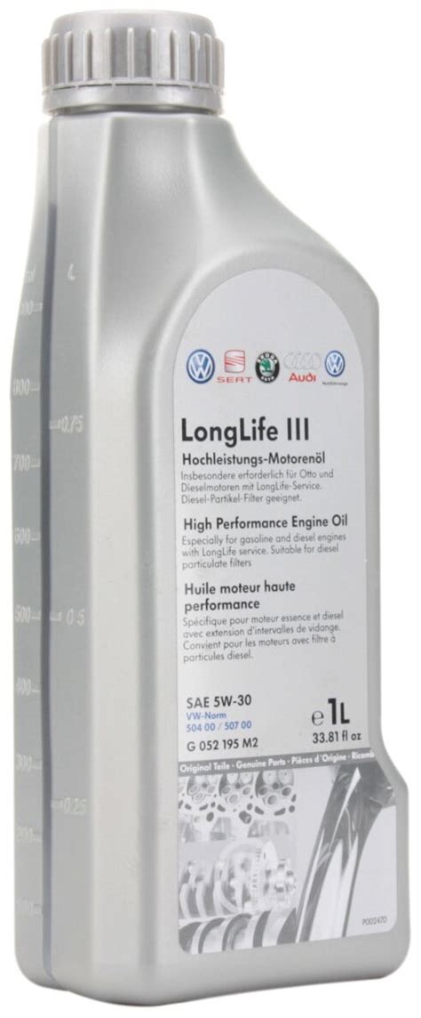 Синтетическое моторное масло VOLKSWAGEN LongLife III 5W-30, 1 л, 1 шт ...