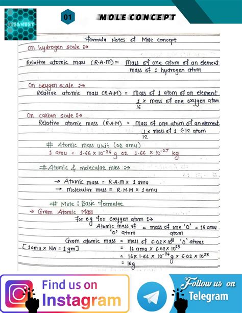 Solution Mole Concept Short Notes Studypool