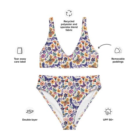 Butterfly Aesthetic Bikini Floral Whimsical Butterflies And Flowers