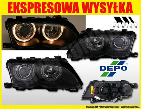 Lampa Przednia Depo Reflektor Lampa Ringi Angel Eyes Bmw E Lift