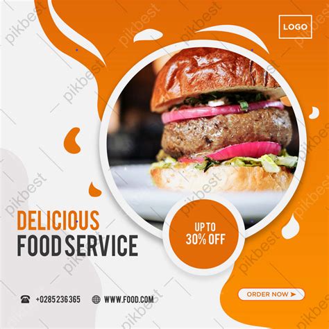 Berger Food Social Media Template Design Psd Free Download Pikbest