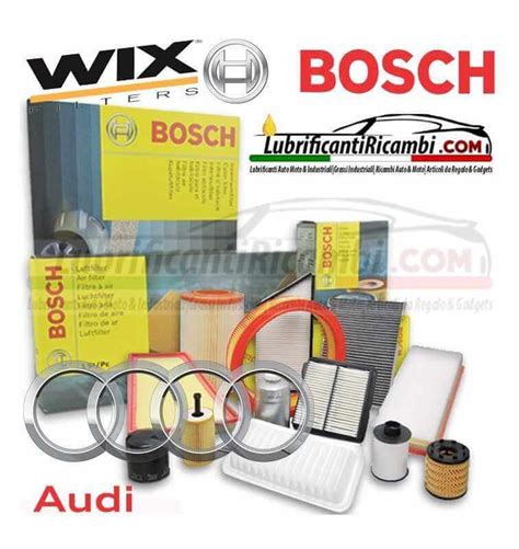 KIT TAGLIANDO FILTRO OLIO E ARIA WIX CARBURANTE BOSCH ABITACOLO WIX