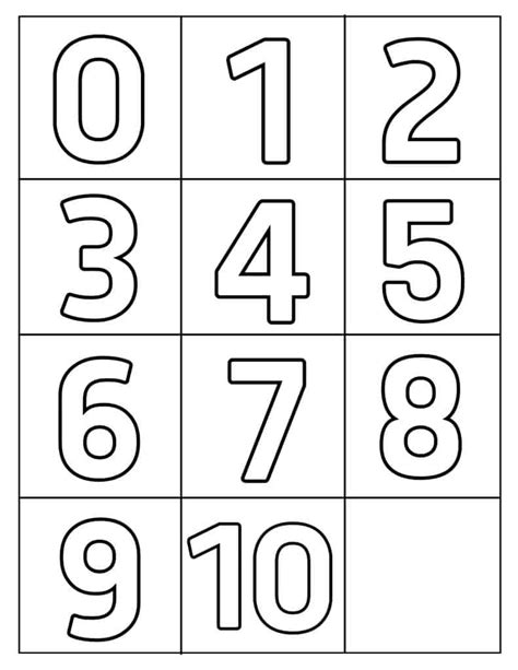 printable numbers  templates   sizes