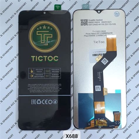 Jual TICTOC LCD TOUCHSCREEN INFINIX HOT PLAY HOT PLAY X X C X B BLACK