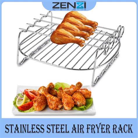 Stainless Steel Air Fryer Rack Double Layer Stainless Steel Airfryer