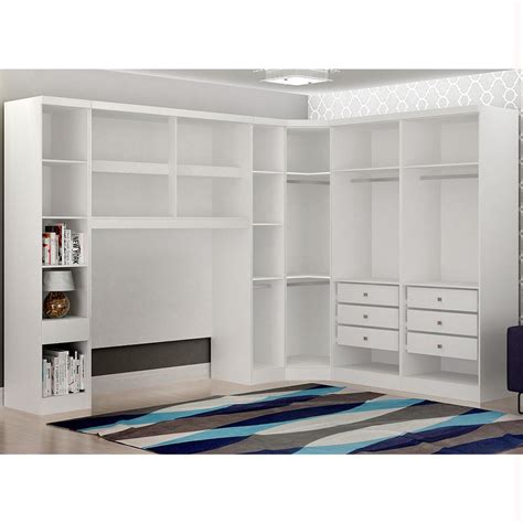 Guarda Roupa Modulado Casal Safira 005 Em MDF 11 Portas E 7 Gavetas