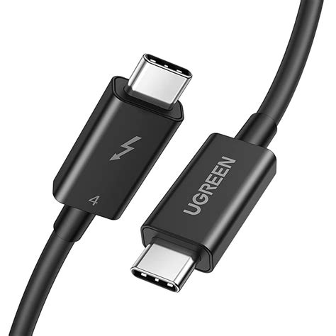 Cáp Thunderbolt 4 Ugreen 30389 dài 0.8m - Màu đen - Type C to Type C ...