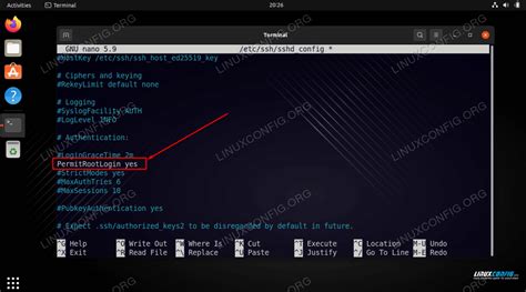 Activation De La Connexion Racine Ssh Ubuntu