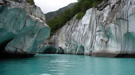 Premium AI Image | marble caves chile