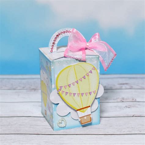 Hot Air Balloon Favor Boxes Personalized Hot Air Balloon Decor Air Balloon Balloon Party