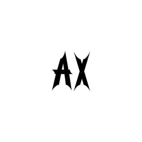 Premium Vector Ax Monogram Logo Design Letter Text Name Symbol