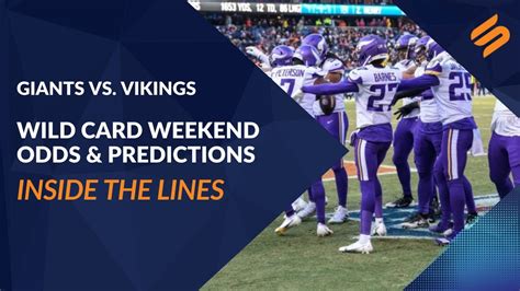 Giants Vs Vikings Point Spread Nfl Wildcard Odds Prediction Inside