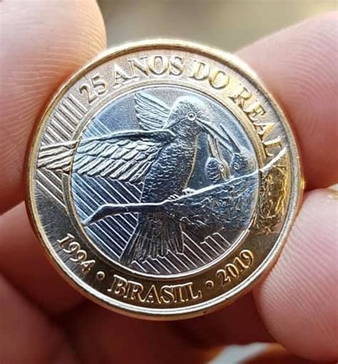 Nova Moeda De 1 Real Comemorativa Aos 25 Anos Do Real Moedas De 1