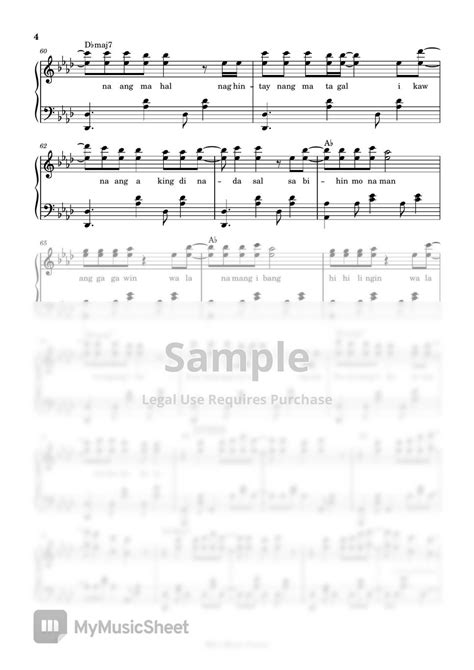 Zack Tabudlo Asan Ka Na Ba Piano Sheet Music By Mel S