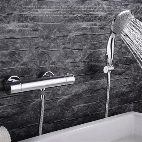 Bathroom Thermostatic Valve Bathtub Faucet With Handheld Brass Hot And Cold Bath Faucet