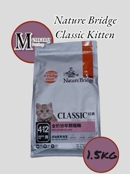 Jual Nature Bridge Classic Kitten Kg Freshpack Makanan Anak Kucing