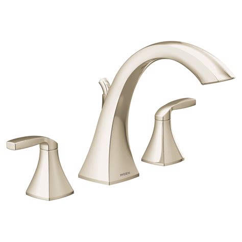 Moen T693NL Voss 2-Handle Deck-Mount High-Arc Roman Tub Faucet Trim Kit