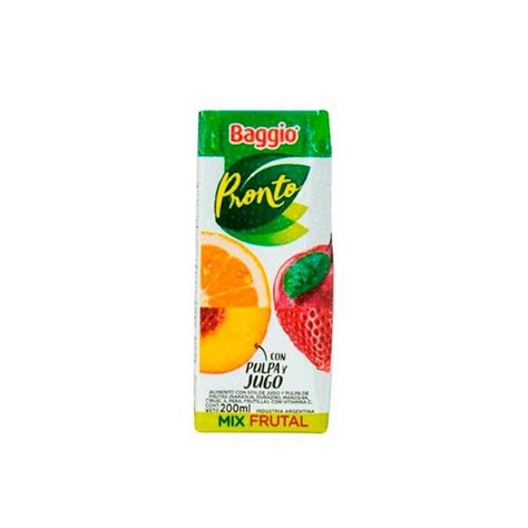 Jugos Baggio X 200 Cc Multifruta Minimercado Nani