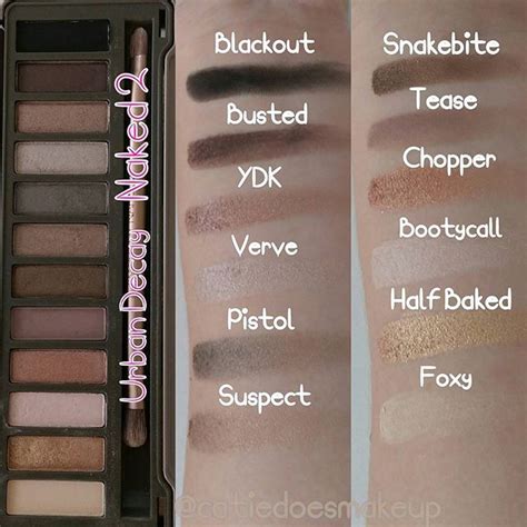 Urban Decay Naked 2 Palette Swatches And Review