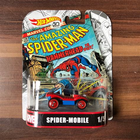 Hot Wheels Spider Mobile Retro Marvel DAMAGE Shopee Malaysia
