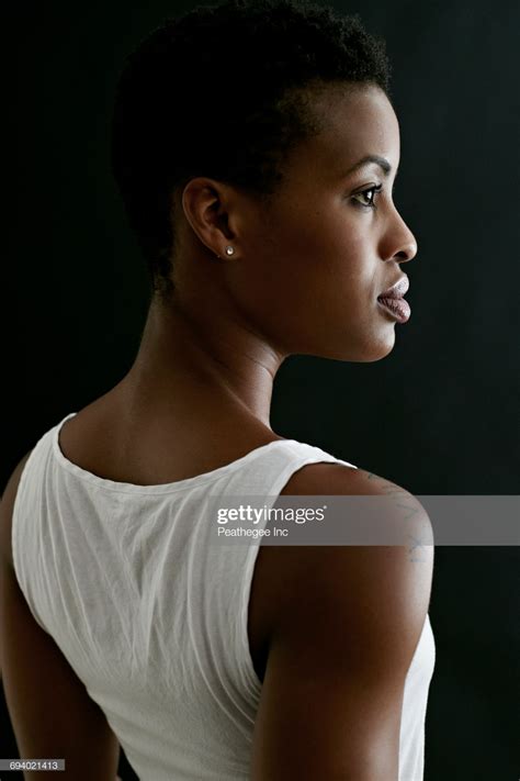 Profile Of Serious Black Woman Profile Photography Female Profile
