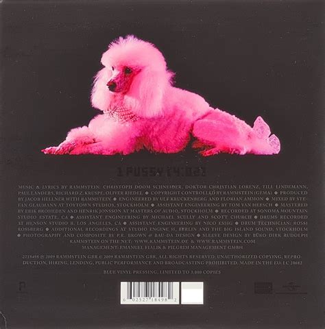 RAMMSTEIN Pussy Single Blue Vinyl New Used Vinyl Records Music