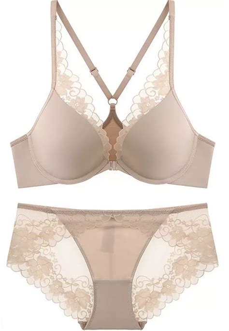 Buy Lycka Lmz Lycka Lady Sexy Bra And Panty Lingerie Set Beige Online Zalora Malaysia
