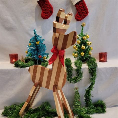Wooden Reindeer - Etsy