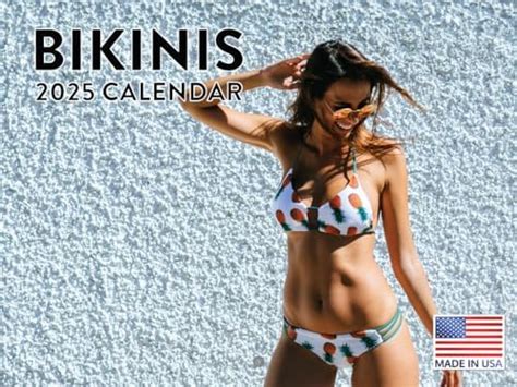 Amazon Bikini Calendar 2025 Monthly Wall Calender 12 Month American Made In The USA