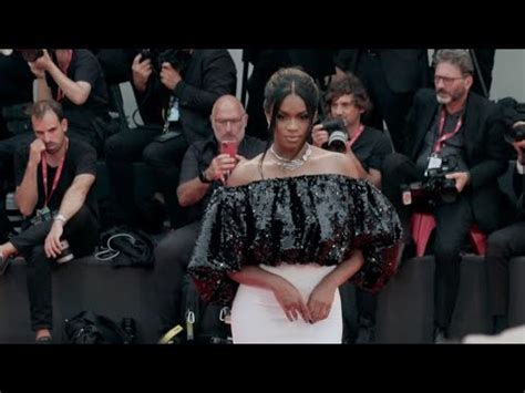 Model Didi Stone On The Red Carpet For The Premiere Of Blonde In Venice YouTube