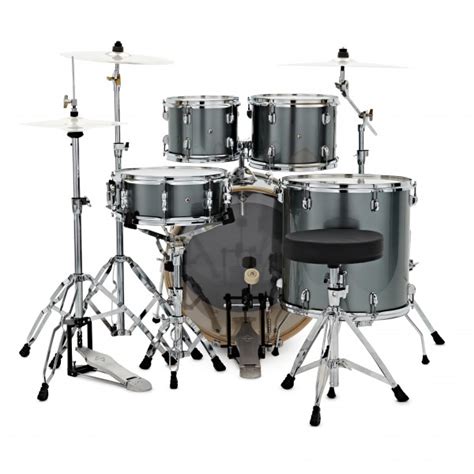 Dixon Drums Spark 22'' American Fusion 5pc Drum Kit, Gun Metal at ...