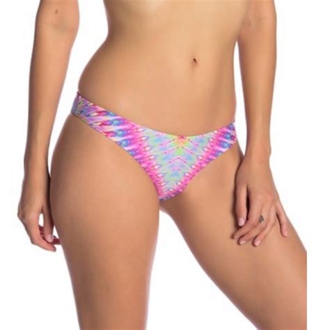 Pilyq Reversible Basic Bikini Bottom Tie Dye Gem