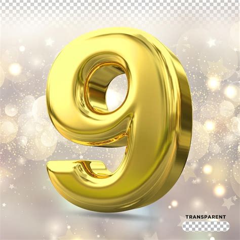 Номер 29golden 3d стили рендеринга | Премиум PSD Файл