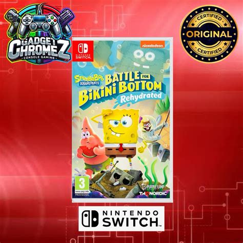 Spongebob Squarepants Battle For Bikini Bottom Rehydrated Nintendo Switch Game Brandnew