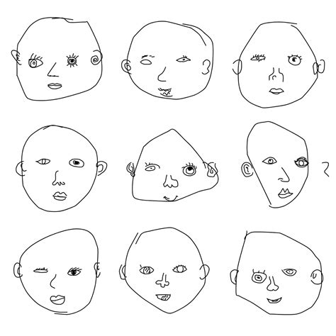 Procedural Generation — Faces of Humanity A project of face drawing...
