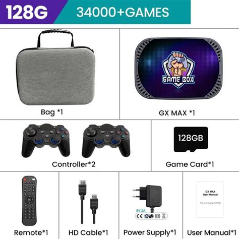 VONTAR GX MAX TV BOX / RETRO IGRAČA KONZOLA 128 GB
