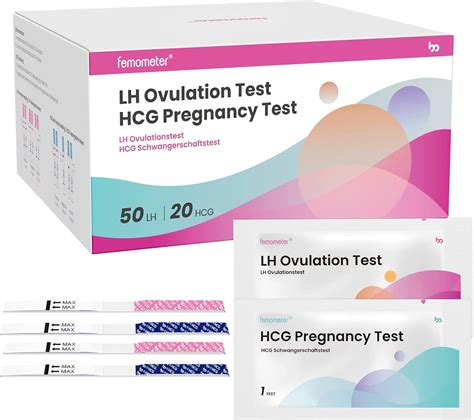 Amazon Femometer 50 Ovulation Test Strips And 20 Pregnancy Test