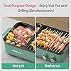 Amazon AORAN Electric Hot Pot With Grill In Indoor Non Stick Pot For Korean BBQ Shabu