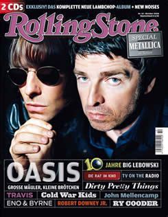 Oasis On The Front Cover Of German Rolling Stone Magazine Latest