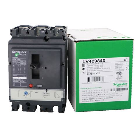 Schneider Circuit breaker MCCB ComPact NSX100/160 F/N/M/S 1P/2P ...