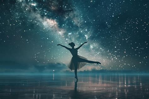 Premium Photo Captivating Dance Performance Under A Starry Sky O