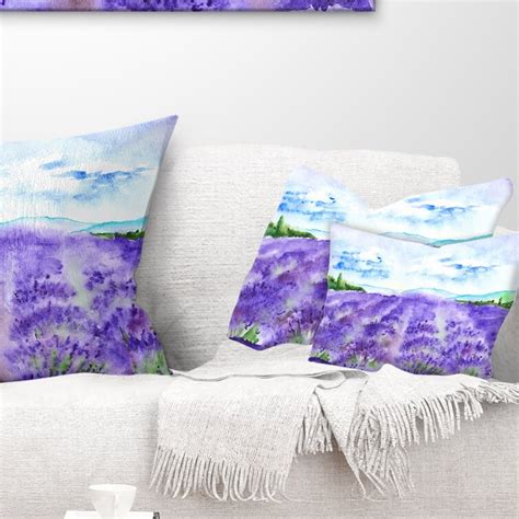 Bless international Coussin lombaire lavande Fields Water - Wayfair Canada