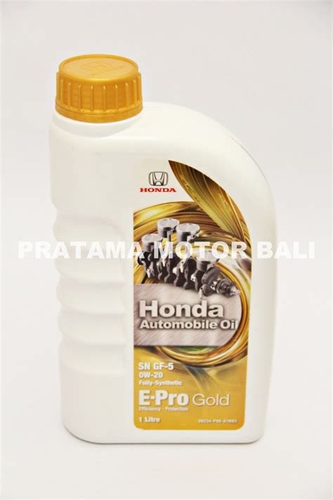 Jual Oli Mesin Honda E Pro Gold E ProGold 0W 20 Synthethic ASLI