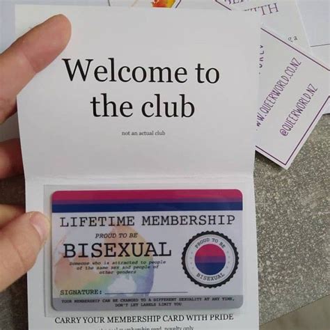 Bisexual Gay Pride Identity Card Lifetime Membership Card Lgbt Identity Card Unique Gift