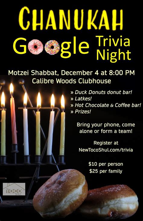 Chanukah Google Trivia Night Atlanta Jewish Connector