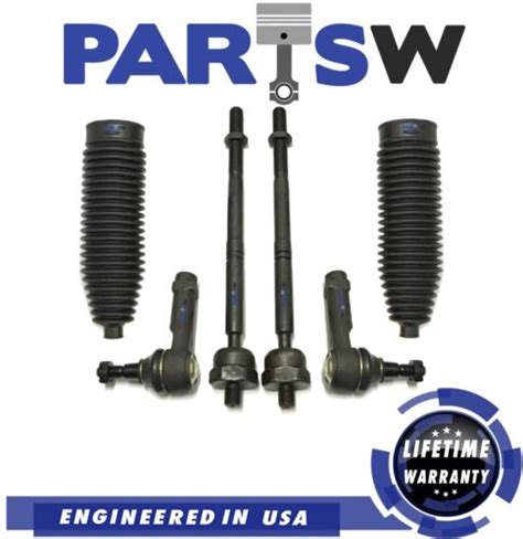 6 Pc Steering Kit For F 150 Lincoln Mark LT Tie Rod Ends Rack Pinion