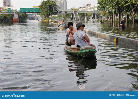 flooding  bangkok editorial stock photo image  environment