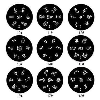 QINF Nail Art Stamp Stamping Image Template Plate M Series Assorted